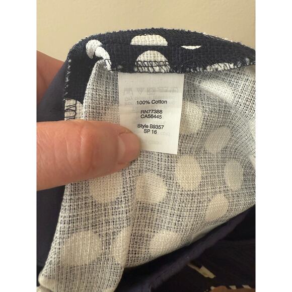 J. Crew Blue & White Polka Dot Shorts Size 14 - Picture 9 of 10